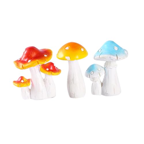 COSMEVIVI Elegante Mini-Pilze Aus Kunstharz 3er-Pack Für Ihren Gartenblumentopf Landschaftsdekoration COSMEVIVI Elegante Mini-Pilze Aus Kunstharz 3er-Pack Für Ihren Gartenblumentopf Landschaftsdekoration von COSMEVIVI