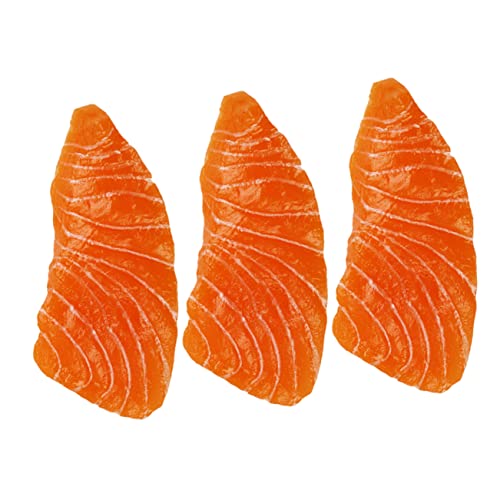 COSMEVIVI 3 Stück Simulationslachs, Realistischer Gefälschter Lachs, Simulierte Lachsscheiben, Lachsfilet, Lebensmittelmodelle, Szenenfotografie Requisiten, Simulierte Lachs Requisiten, COSMEVIVI 3 Stück Simulationslachs, Realistischer Gefälschter Lachs, Simulierte Lachsscheiben, Lachsfilet, Lebensmittelmodelle, Szenenfotografie Requisiten, Simulierte Lachs Requisiten, von COSMEVIVI