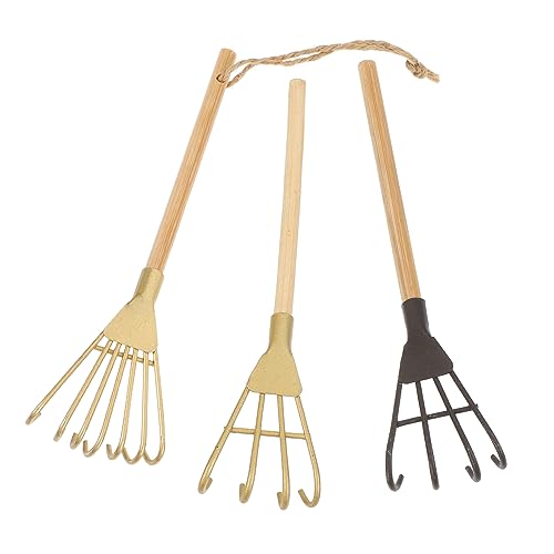 COSMEVIVI 3 Stücke Home Garten Mini Rechen Outdoor Eisen Garten Gartenschaufeln Schmuckstück COSMEVIVI 3 Stücke Home Garten Mini Rechen Outdoor Eisen Garten Gartenschaufeln Schmuckstück von COSMEVIVI