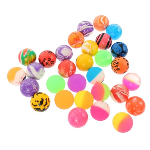 COSMEVIVI Springbälle für Kinder 30 Stück Hüpfbälle Sensorisches Spielzeug Sicher für Kleinkinder Zufällige Farbe von COSMEVIVI