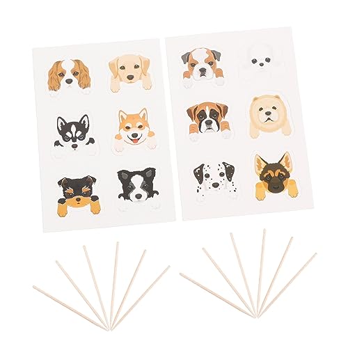 COSMEVIVI 36 Stücke Hund Geburtstagstorte Topper Hund Gesicht Cupcake Topper Welpen Kuchen COSMEVIVI 36 Stücke Hund Geburtstagstorte Topper Hund Gesicht Cupcake Topper Welpen Kuchen von COSMEVIVI