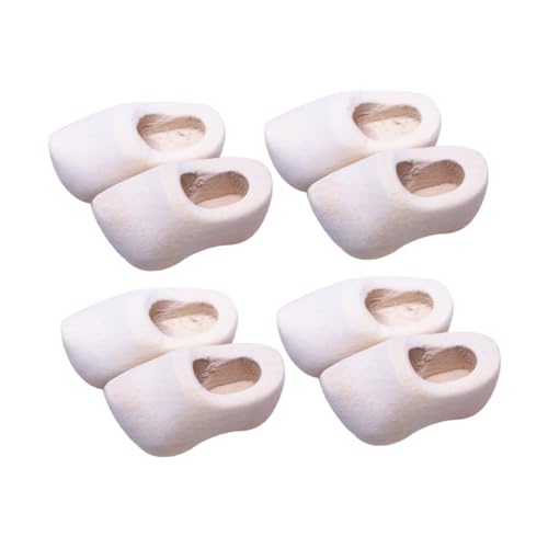 COSMEVIVI 4 Paar Clogs, Handgefertigte Mini Klompen, Holzschuhe, Modell, Mini, Basteln, DIY, Unfertige Holzschuhe, Mini Hauszubehör, Mini Holzklompen, Mini Holzschuhe, Leere Holzschuhe COSMEVIVI 4 Paar Clogs, Handgefertigte Mini Klompen, Holzschuhe, Modell, Mini, Basteln, DIY, Unfertige Holzschuhe, Mini Hauszubehör, Mini Holzklompen, Mini Holzschuhe, Leere Holzschuhe von COSMEVIVI