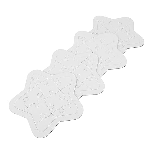 COSMEVIVI 4 Sätze Blanko Puzzle zum Bemalen aus Papierboard DIY Puzzle Bastelset mit Glatten Sicheren Puzzleteilen zum Selbstgestalten für Mädchen und Jungen COSMEVIVI 4 Sätze Blanko Puzzle zum Bemalen aus Papierboard DIY Puzzle Bastelset mit Glatten Sicheren Puzzleteilen zum Selbstgestalten für Mädchen und Jungen von COSMEVIVI