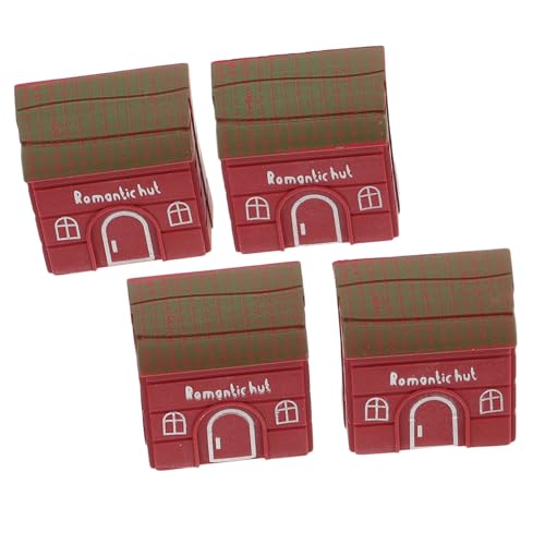 COSMEVIVI 4 Stück Kabinenmodell Mikro Dekoration Kleine Dekoration Dekoratives Mini Miniatur Figuren Miniatur Dekoration Winziges Feenhaus Mini Verzierung Mini von COSMEVIVI
