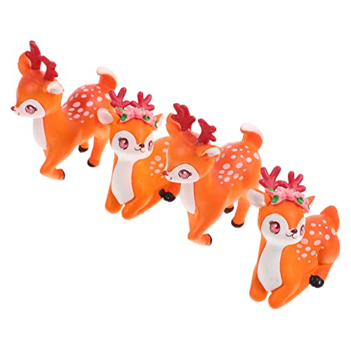 COSMEVIVI 4 Stück Mikro Landschaftsornament, Miniatur Tierornament, Hirsch, Miniaturfiguren, Desktop Tiere, Figuren, Hirschdekorationen, Hirschornamente, Desktop Tierdekor, Hirschstatuen COSMEVIVI 4 Stück Mikro Landschaftsornament, Miniatur Tierornament, Hirsch, Miniaturfiguren, Desktop Tiere, Figuren, Hirschdekorationen, Hirschornamente, Desktop Tierdekor, Hirschstatuen von COSMEVIVI