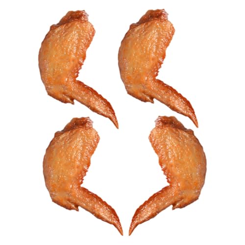 COSMEVIVI 4 stücke Gefälschte Gerösteten Huhn Flügel Dekorative Gebacken Huhn Spielzeug Ornament Simulierte Lebensmittel Modell COSMEVIVI 4 stücke Gefälschte Gerösteten Huhn Flügel Dekorative Gebacken Huhn Spielzeug Ornament Simulierte Lebensmittel Modell von COSMEVIVI