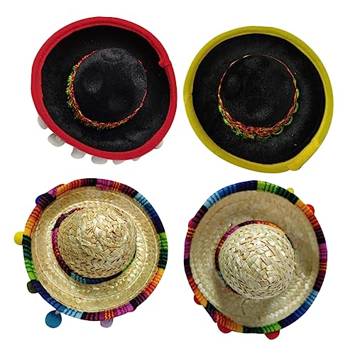 COSMEVIVI Mexikanischer Hut Haarreif Sombrero Kopfbedeckung Für Partys Festivals Kreativer Kopfschmuck Für Jungen Und Mädchen Erwachsene Lichtecht Verformungsfrei Fiesta- von COSMEVIVI