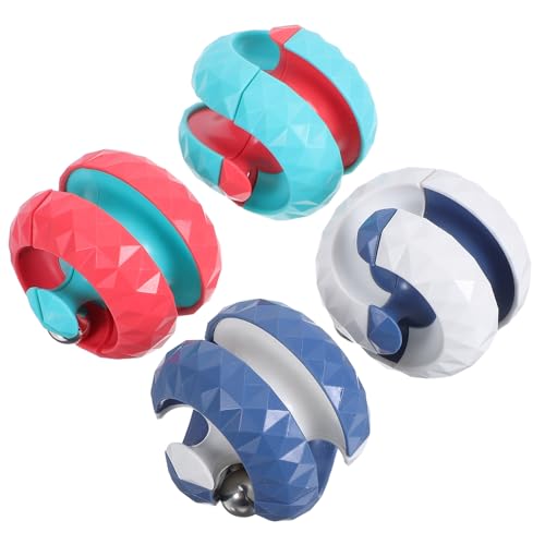COSMEVIVI 4 Stück tragbares Orbit-Ball-Puzzle-Spielzeug, Zappelkugel für Angstzustände, Denksportaufgabe für Kinder und Erwachsene, ideal für Büro, Reisen und den Heimgebrauch von COSMEVIVI