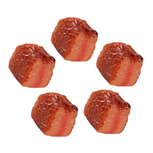 COSMEVIVI 5 Stück Simulierte Rindfleischnuggets, Kunststoff Rindfleischwürfel, Gekochter Rindfleischwürfel, Modell, Künstliches Essen, Realistischer, Aussehender Rindfleischwürfel, COSMEVIVI 5 Stück Simulierte Rindfleischnuggets, Kunststoff Rindfleischwürfel, Gekochter Rindfleischwürfel, Modell, Künstliches Essen, Realistischer, Aussehender Rindfleischwürfel, von COSMEVIVI