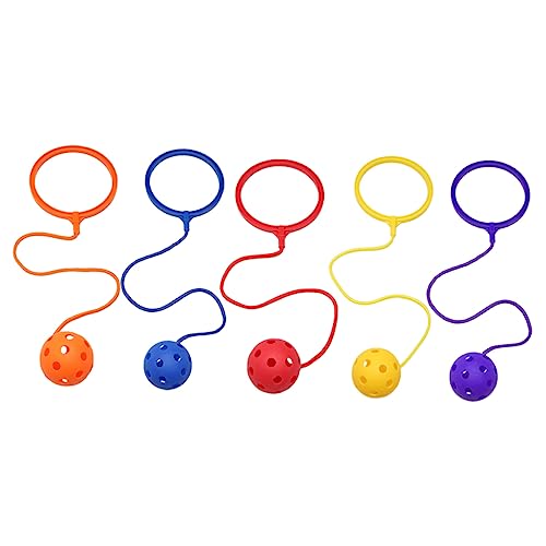 COSMEVIVI 5 Stücke Überspringen Es Knöchel Spielzeug Überspringen Kugel Springen Swing Spielzeug Kinder Fitness Spiel Zufällige Farbe von COSMEVIVI