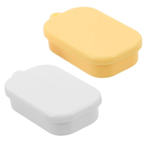 COSMEVIVI 50 stücke Miniatur Lebensmittel Lunchbox Puppenhaus Mini Imbiss Snacks Box Mit Fächern Kinder Rollenspiel Spielzeug Für Puppenhaus Küche Zubehör von COSMEVIVI