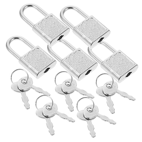 COSMEVIVI 5er-Pack Vorhängeschloss-Set Für Kinderspielzeugkisten Mini-vorhängeschloss Mit Schlüssel Kunststoffschloss Für Schatzkiste COSMEVIVI 5er-Pack Vorhängeschloss-Set Für Kinderspielzeugkisten Mini-vorhängeschloss Mit Schlüssel Kunststoffschloss Für Schatzkiste von COSMEVIVI
