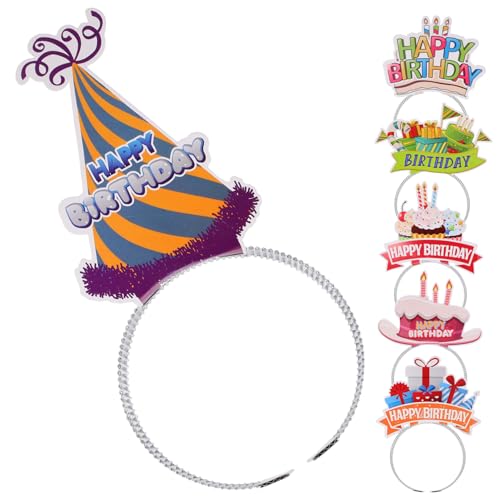 COSMEVIVI 6 Stück Geburtstagsparty Stirnband, Geburtstagsfoto Requisite, Bezaubernde Haardekoration, Party Papier Stirnband, Bezaubernder Kopfschmuck, Kopfbedeckung Für Geburtstagsparty, COSMEVIVI 6 Stück Geburtstagsparty Stirnband, Geburtstagsfoto Requisite, Bezaubernde Haardekoration, Party Papier Stirnband, Bezaubernder Kopfschmuck, Kopfbedeckung Für Geburtstagsparty, von COSMEVIVI