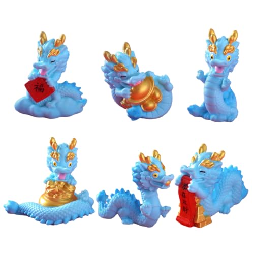 COSMEVIVI 6 Stück Mini Drachen Ornamente, Kunstharz, Basteldekor, Drachenbastelschrank, Chinesische Drachenstatue, Kunstharz, Drachendekorationen, Chinesischer Drache, Basteldekor, Im COSMEVIVI 6 Stück Mini Drachen Ornamente, Kunstharz, Basteldekor, Drachenbastelschrank, Chinesische Drachenstatue, Kunstharz, Drachendekorationen, Chinesischer Drache, Basteldekor, Im von COSMEVIVI