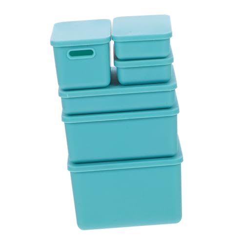 COSMEVIVI 6 Stück Miniatur Aufbewahrungsbox, Puppenhausbehälter, Puppenhauskoffer, Puppenhausdekor, Kleine Aufbewahrungsbehälter, Puppenhaus Aufbewahrungsbehälter, Kleine Behälter Mit COSMEVIVI 6 Stück Miniatur Aufbewahrungsbox, Puppenhausbehälter, Puppenhauskoffer, Puppenhausdekor, Kleine Aufbewahrungsbehälter, Puppenhaus Aufbewahrungsbehälter, Kleine Behälter Mit von COSMEVIVI