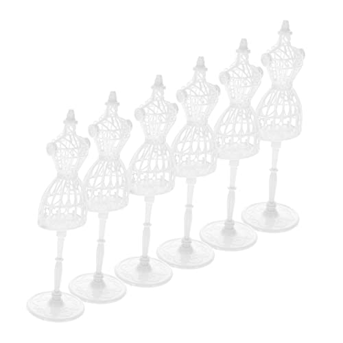 COSMEVIVI Kleiderständer 6 Puppen Kleiderbügel Fashionista Babypuppen Handmodell Skulptur Babypuppenkleidung Mädchenschmuck Mädchenkleidungszubehör Für Outfits von COSMEVIVI