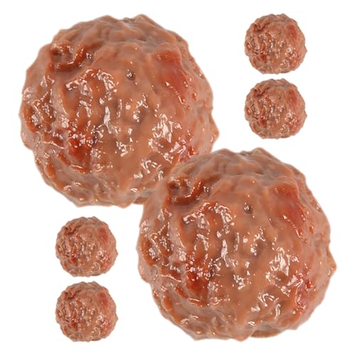 COSMEVIVI 6 Stück Simulierte Rindfleischbällchen Requisiten, Küche, Rindfleisch Fleischbällchen Modell, Küche, Gefälschtes Rindfleisch Fleischbällchen, Requisite, Gefälschtes Rindfleisch COSMEVIVI 6 Stück Simulierte Rindfleischbällchen Requisiten, Küche, Rindfleisch Fleischbällchen Modell, Küche, Gefälschtes Rindfleisch Fleischbällchen, Requisite, Gefälschtes Rindfleisch von COSMEVIVI