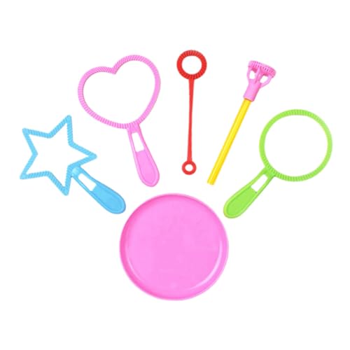 COSMEVIVI 6 Stück Teiliges Buntes Seifenblasenstab Set für Sicherer Kunststoff Verschiedene Formen für Outdoor Spiele Bubble Party Mehrfaches Blasenvergnügen Fördert Zufällige Farbe COSMEVIVI 6 Stück Teiliges Buntes Seifenblasenstab Set für Sicherer Kunststoff Verschiedene Formen für Outdoor Spiele Bubble Party Mehrfaches Blasenvergnügen Fördert Zufällige Farbe von COSMEVIVI
