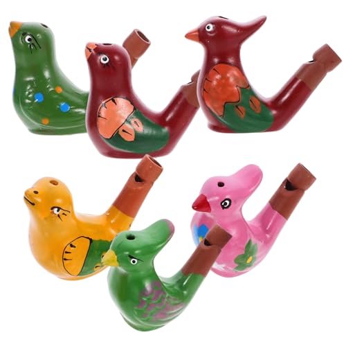 COSMEVIVI 6 Stück Teiliges Keramik-vogelpfeifen Bunte Wasser-vogelpfeifen Einfach zu Blasen Sicherer Spielspaß als Partygeschenk und Musikalisches für Jungen und Mädchen COSMEVIVI 6 Stück Teiliges Keramik-vogelpfeifen Bunte Wasser-vogelpfeifen Einfach zu Blasen Sicherer Spielspaß als Partygeschenk und Musikalisches für Jungen und Mädchen von COSMEVIVI