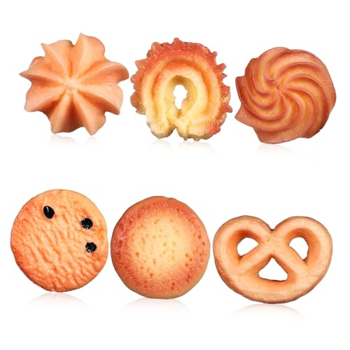COSMEVIVI 6 Stücke Künstliche Kekse Gefälschte Keks Dekorationen Realistisches Fake Food für Foto Requisiten Heimgestaltung und Selbstgemachte Projekte COSMEVIVI 6 Stücke Künstliche Kekse Gefälschte Keks Dekorationen Realistisches Fake Food für Foto Requisiten Heimgestaltung und Selbstgemachte Projekte von COSMEVIVI