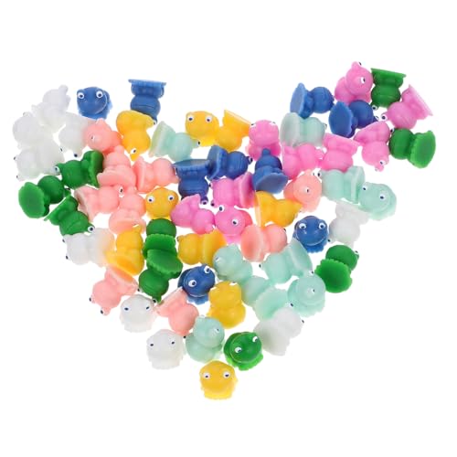 COSMEVIVI 70 Stück Miniatur Froschfiguren Bunte Resin Frosch Ornamente für Garten Tischdekoration und Bastelprojekte Langlebig und Leicht zu Platzieren von COSMEVIVI