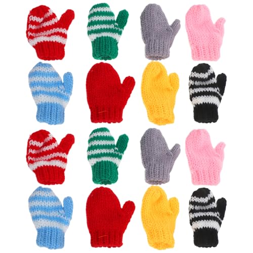COSMEVIVI 8 Paar Mini-Häkelhandschuhe: Puppenhaus-Miniaturhandschuhe Fäustlinge für Heimwerker, Basteln, Weihnachtsdekoration, kreatives Spielen für Kinder COSMEVIVI 8 Paar Mini-Häkelhandschuhe: Puppenhaus-Miniaturhandschuhe Fäustlinge für Heimwerker, Basteln, Weihnachtsdekoration, kreatives Spielen für Kinder von COSMEVIVI