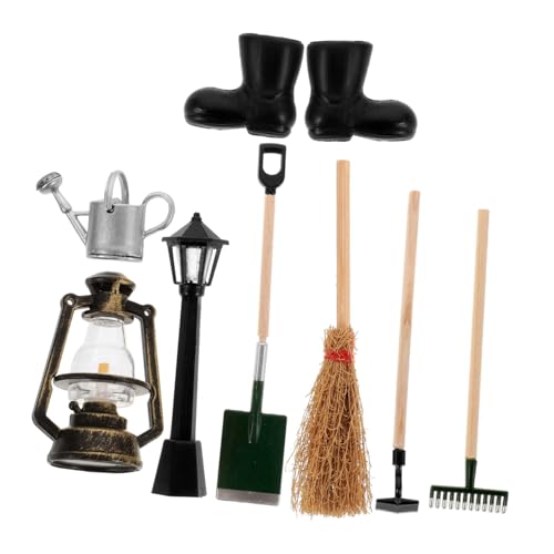 COSMEVIVI 8 Stück Puppenhaus Gartenwerkzeug Schaufel Harke Hacke für Realistische Miniatur Garten Dekoration COSMEVIVI 8 Stück Puppenhaus Gartenwerkzeug Schaufel Harke Hacke für Realistische Miniatur Garten Dekoration von COSMEVIVI