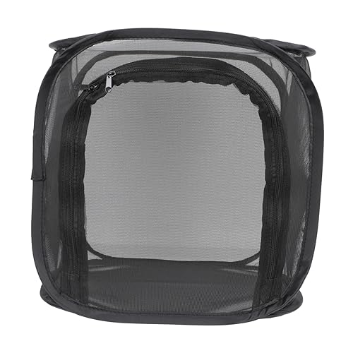 COSMEVIVI Käfig-insektenzucht-Set Schwarzes Faltbares Beobachtungs-tragbares Polyester-Netz von COSMEVIVI