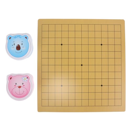 COSMEVIVI Cartoon Go Spielset für Tragbares Leichtes Schachbrett mit Niedlicher Bärenbox Doppelseitiges Design für Anfänger und Familienunterhaltung Fördert Strategisches und Interaktion COSMEVIVI Cartoon Go Spielset für Tragbares Leichtes Schachbrett mit Niedlicher Bärenbox Doppelseitiges Design für Anfänger und Familienunterhaltung Fördert Strategisches und Interaktion von COSMEVIVI