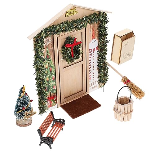 COSMEVIVI Puppenhaus-bausatz – Weihnachtsdekorationsset 36-teiliges Miniatur-puppenhauszubehör Holztür-szenen-Requisiten Für Kinderspielzeug COSMEVIVI Puppenhaus-bausatz – Weihnachtsdekorationsset 36-teiliges Miniatur-puppenhauszubehör Holztür-szenen-Requisiten Für Kinderspielzeug von COSMEVIVI
