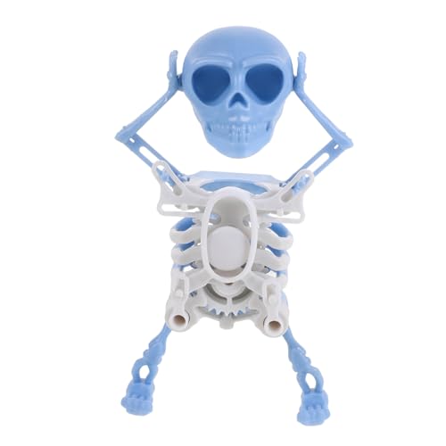 COSMEVIVI Dancing Skeleton Wind Up Deko für Halloween Realistische Details Sicher für Altersgruppen für Auto oder Schreibtischdekoration von COSMEVIVI
