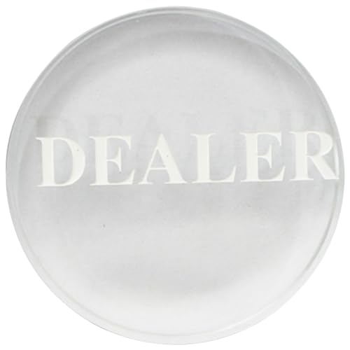 COSMEVIVI Empfindlicher Pokerhändler Transparente Poker Taste Professioneller Dealer Button für Hold Spiele und Turniere für Pokerabende mit Freunden und Familie COSMEVIVI Empfindlicher Pokerhändler Transparente Poker Taste Professioneller Dealer Button für Hold Spiele und Turniere für Pokerabende mit Freunden und Familie von COSMEVIVI