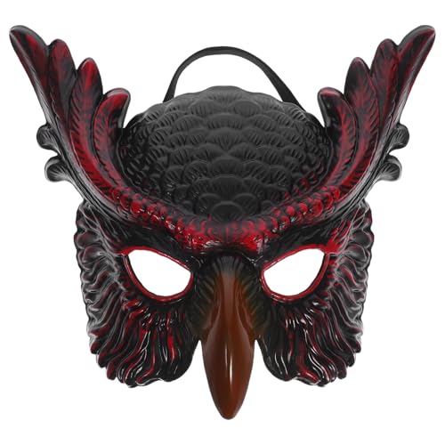COSMEVIVI Eulenmaske, Maskerade, Tier-Halbgesichtsmaske für Halloween, Kostümparty, Requisite, Karneval, Outdoor-Abenteuerspiele, gruseliges Cosplay COSMEVIVI Eulenmaske, Maskerade, Tier-Halbgesichtsmaske für Halloween, Kostümparty, Requisite, Karneval, Outdoor-Abenteuerspiele, gruseliges Cosplay von COSMEVIVI