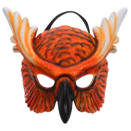 COSMEVIVI Eulenmaske, Maskerade, Tier-Halbgesichtsmaske für Halloween, Kostümparty, Requisite, Karneval, Outdoor-Abenteuerspiele, gruseliges Cosplay COSMEVIVI Eulenmaske, Maskerade, Tier-Halbgesichtsmaske für Halloween, Kostümparty, Requisite, Karneval, Outdoor-Abenteuerspiele, gruseliges Cosplay von COSMEVIVI
