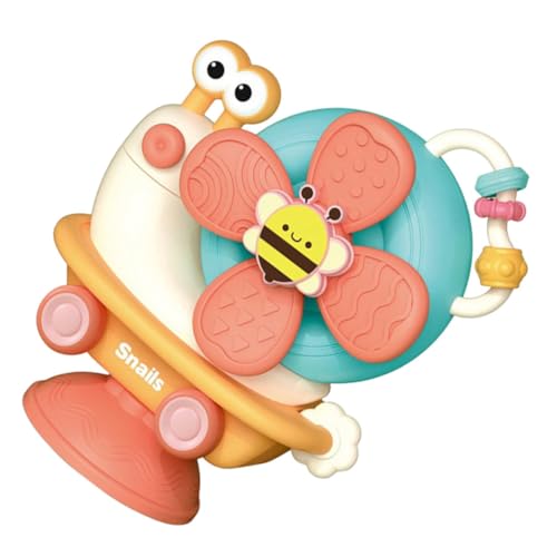 COSMEVIVI Spielzeug Fünf Eins Saugnapf Für Hochstuhl Bunte Windmühle Für Babys Zur Der Feinmotorik Spaßiges Und Interaktives Für Die Badewanne Und Den Esstisch Baby Spielzeug von COSMEVIVI