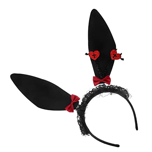 COSMEVIVI Halloween Hasenohren Kaninchenohren Damen Stirnband Kaninchenohren Haarband Hasenohren Stirnband Halloween Party Hasenohren Haarreif Flauschige Kaninchen Kopfbedeckung Cosplay COSMEVIVI Halloween Hasenohren Kaninchenohren Damen Stirnband Kaninchenohren Haarband Hasenohren Stirnband Halloween Party Hasenohren Haarreif Flauschige Kaninchen Kopfbedeckung Cosplay von COSMEVIVI