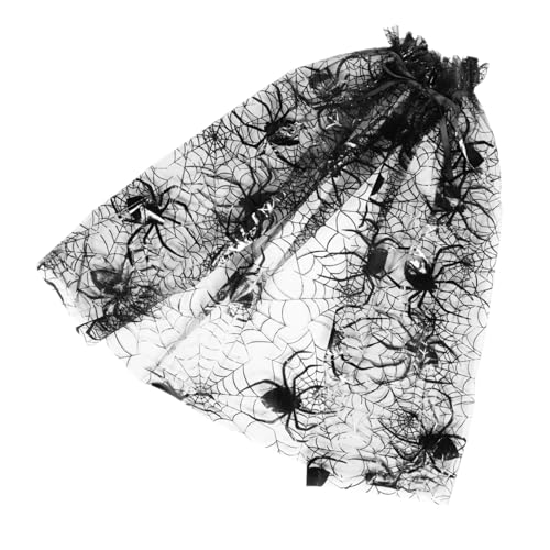 COSMEVIVI Halloween Umhang Leichtem Atmungsaktivem Mesh mit Verstellbarem Gürtel Spinnennetz Design für Party Cosplay und Rollenspiele Schwarze Mädchenkostüm Überwurf für Sichere Bequeme COSMEVIVI Halloween Umhang Leichtem Atmungsaktivem Mesh mit Verstellbarem Gürtel Spinnennetz Design für Party Cosplay und Rollenspiele Schwarze Mädchenkostüm Überwurf für Sichere Bequeme von COSMEVIVI