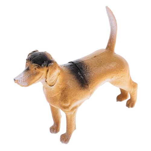 COSMEVIVI Hundeskulptur Kleine Hundefiguren Simulation Welpenmodell Kunststoff Hundemodell Simulation Tierfiguren Simulation Hundedekoration Simulation Hundefigur Welpenfiguren Modell Hund von COSMEVIVI