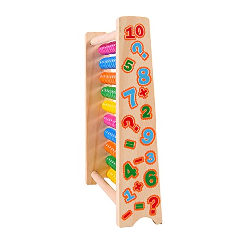 COSMEVIVI 10 Reihen 100 Perlen Bunte Holz Zahlentafel Mathematik Spielzeug Für Kinder Früherziehung von COSMEVIVI