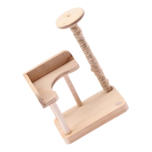 COSMEVIVI Klettergerüst für Katzen Puppenhaus-Haustiere Kleines Katzen-Klettergerüst basteln Dollhouse playmobile Minikatzen-Klettergerüstmodell Miniatur-Katzenklettergerüst hölzern von COSMEVIVI