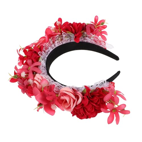 COSMEVIVI Künstlicher Haarreif für und Mädchen Accessoire für Halloween Partys Fotoshootings und Tägliches Tragen Leicht und Bequem mit Realistischen Rosen und Ethnischem Flair COSMEVIVI Künstlicher Haarreif für und Mädchen Accessoire für Halloween Partys Fotoshootings und Tägliches Tragen Leicht und Bequem mit Realistischen Rosen und Ethnischem Flair von COSMEVIVI