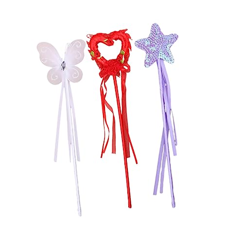 COSMEVIVI Mädchen Geburtstag Party Dekoration Zauberstäbe Fee Stick Set Pentagramm Herz Sicher Material COSMEVIVI Mädchen Geburtstag Party Dekoration Zauberstäbe Fee Stick Set Pentagramm Herz Sicher Material von COSMEVIVI