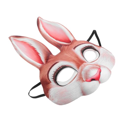 COSMEVIVI Hasen-halloween-maske mit Halben Ohren für Partys und Feiern für Erwachsene COSMEVIVI Hasen-halloween-maske mit Halben Ohren für Partys und Feiern für Erwachsene von COSMEVIVI