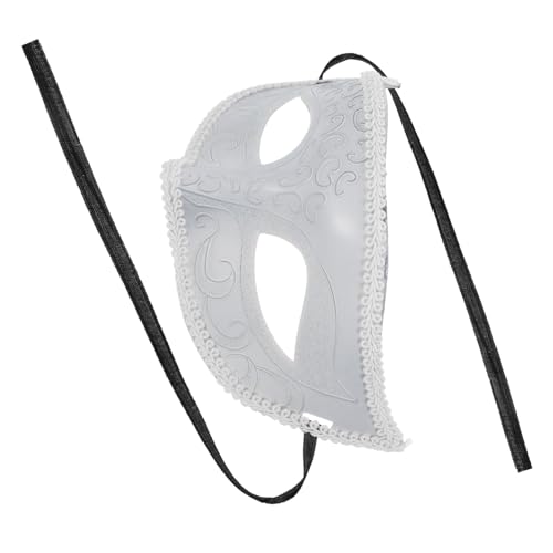 COSMEVIVI Maskerade-maske Maske Des Alten Mannes Halloween Silberne Maskerademaske Dekorationen Für Maskerade-partys Dämmerungsmaskerade Maskenball Masken Gesicht Maskerade Auge Weiß Abs von COSMEVIVI