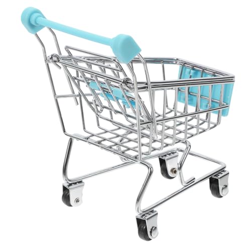 COSMEVIVI Mini Einkaufswagen Für Miniatur Handwagen Modell Einkaufswagen Aus Supermarkt Einkaufswagen Kreatives Für Rollenspiele Kleine Größe Hellblau COSMEVIVI Mini Einkaufswagen Für Miniatur Handwagen Modell Einkaufswagen Aus Supermarkt Einkaufswagen Kreatives Für Rollenspiele Kleine Größe Hellblau von COSMEVIVI