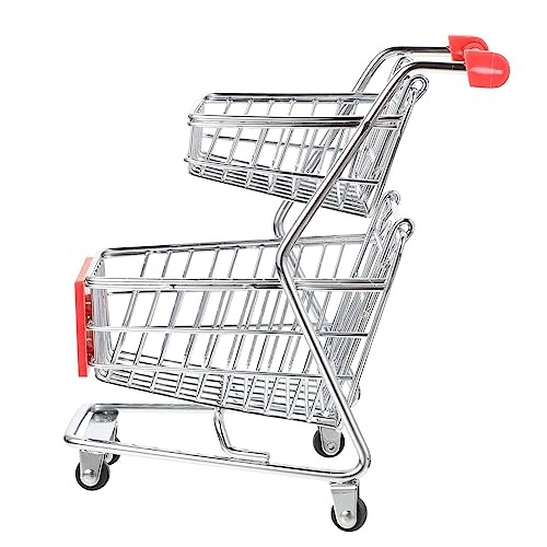 COSMEVIVI Mini Einkaufswagen Modell Kleiner Supermarkt Trolley Aus Ebenen Ideal Für Und Mini Shopping Cart Für Kreatives von COSMEVIVI