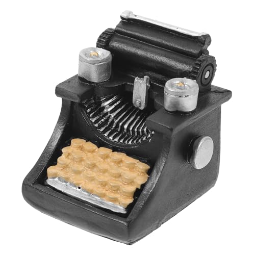 COSMEVIVI Mini Schreibmaschine Vintage Schreibmaschinenmodell Puppenhaus Layout Miniatur Vintage Schreibmaschine Kunstharz Miniaturmodell Heimdekoration Miniatur Retro Requisite von COSMEVIVI