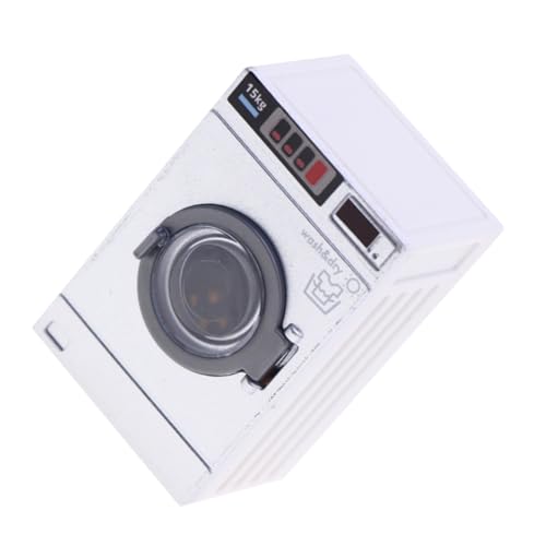 COSMEVIVI Mini Waschmaschinenmodell, Miniatur Waschtrocknermodelle, Elektrogeräte, Waschmaschine, Puppenhaus Waschmaschine, Kinder Spielset, Minihaus Waschmaschine von COSMEVIVI