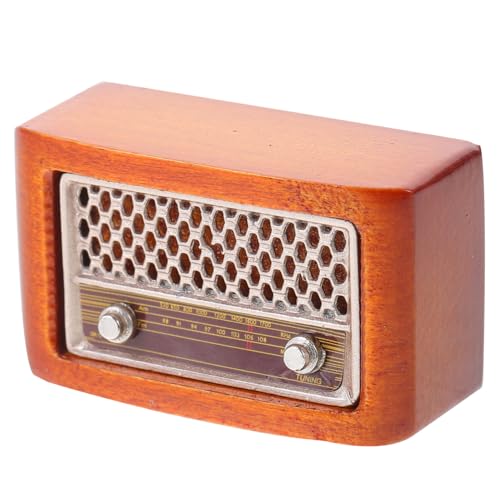 COSMEVIVI Miniatur Retro Radio, Mini, Mini Bastelarbeiten, Kleine Radiomodelle, Simulations Radiomodelle, Mini Radio, Filigranes Miniatur Radio, Spielhaus Zubehör, Winzige COSMEVIVI Miniatur Retro Radio, Mini, Mini Bastelarbeiten, Kleine Radiomodelle, Simulations Radiomodelle, Mini Radio, Filigranes Miniatur Radio, Spielhaus Zubehör, Winzige von COSMEVIVI