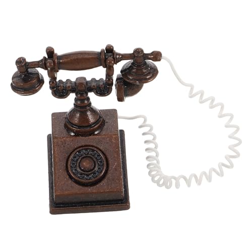 COSMEVIVI Miniatur-Vintage-Telefon-Requisite Für Puppenhaus-Dekoration, Altes Telefon-Spielzeug Für Kinder, Miniatur-puppenhaus-zubehör, Vintage-wohndekoration COSMEVIVI Miniatur-Vintage-Telefon-Requisite Für Puppenhaus-Dekoration, Altes Telefon-Spielzeug Für Kinder, Miniatur-puppenhaus-zubehör, Vintage-wohndekoration von COSMEVIVI